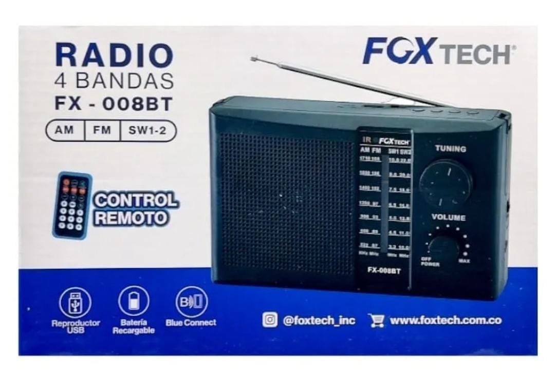 Radio Recargable AM/FM FX-008BT